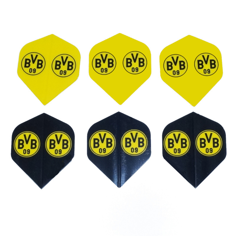 Borussia Dortmund Dartflights Logo 2 Sätze schwarz/gelb