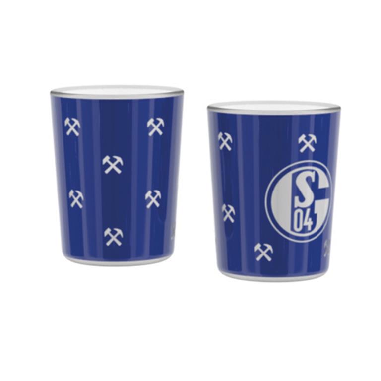 FC Schalke 04 Windlicht Hammer und Schlägel 2er Pack