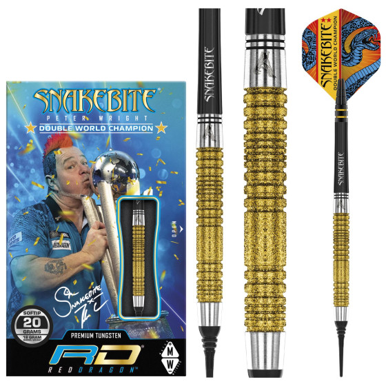 Red Dragon Softdart Peter Wright Double WC SE Gold 20g