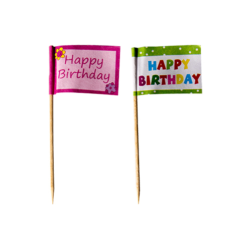 Minifahnen Happy Birthday 20er Pack (Staffelpreis)