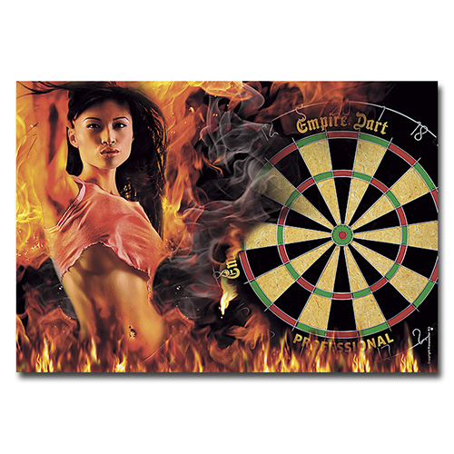 Poster Dart Lady on fire A1
