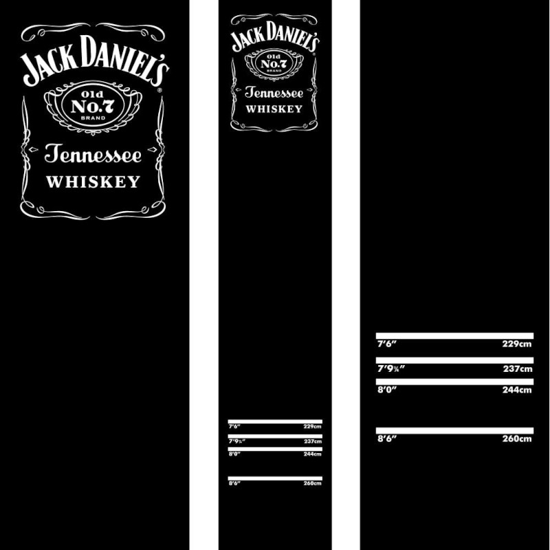 Mission Jack Daniels Deluxe Dartboard Mat Teppich