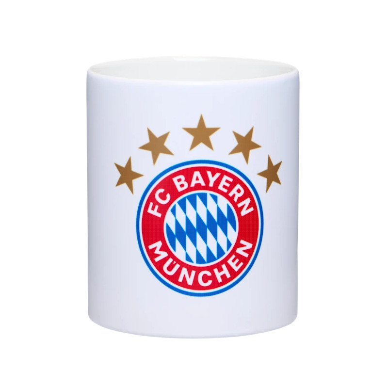 FC Bayern München Tasse Logo weiß
