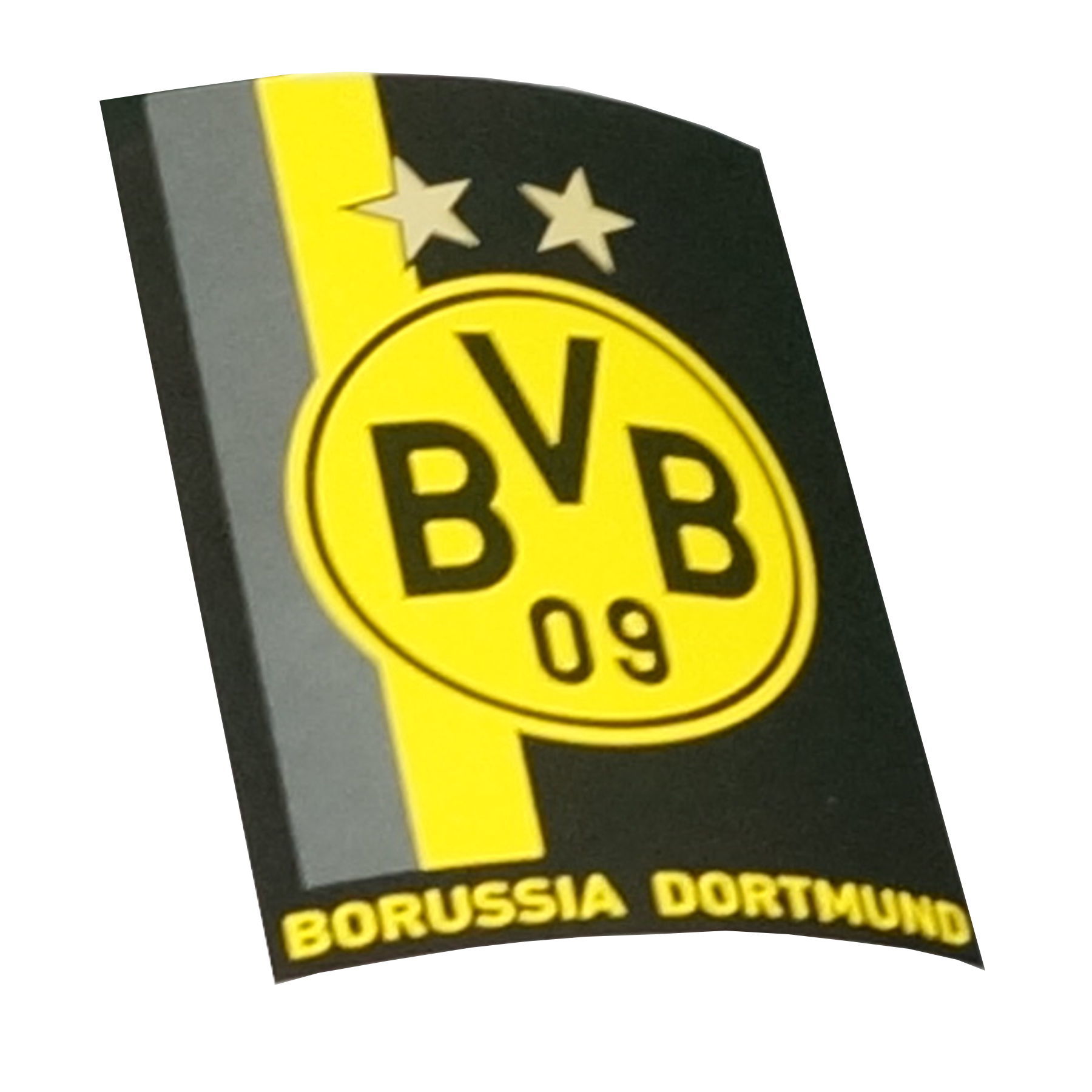 Borussia Dortmund Fleecedecke mit Streifenmuster