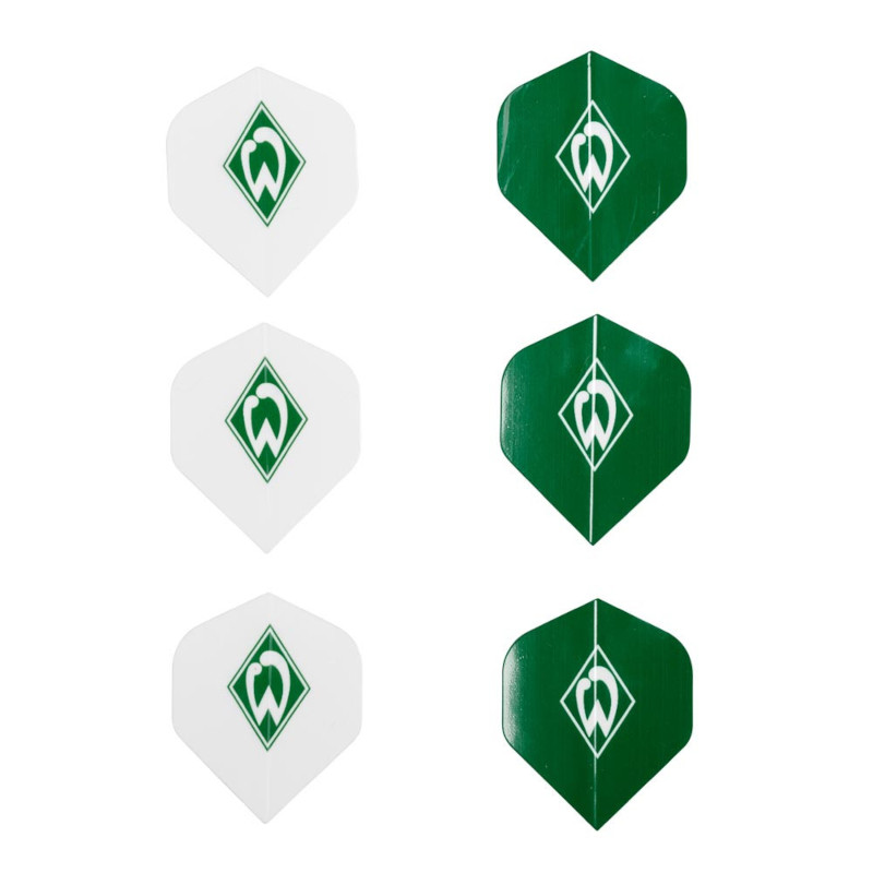 SV Werder Bremen Dartflights Logo Raute 6er Set