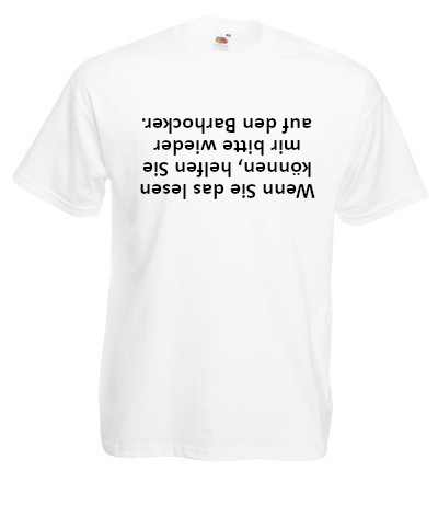T-Shirt nach Kundenvorgabe
