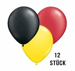 Deutschland Luftballons schwarz-rot-gelb