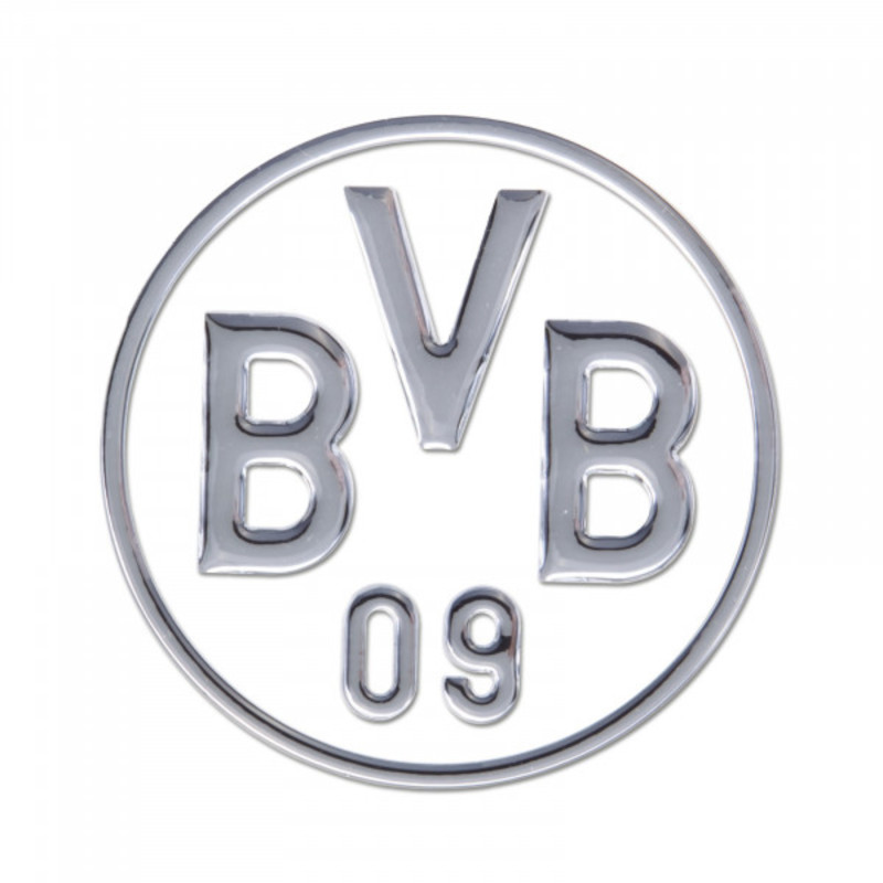 Borussia Dortmund Auto-Aufkleber 3D-Logo silber