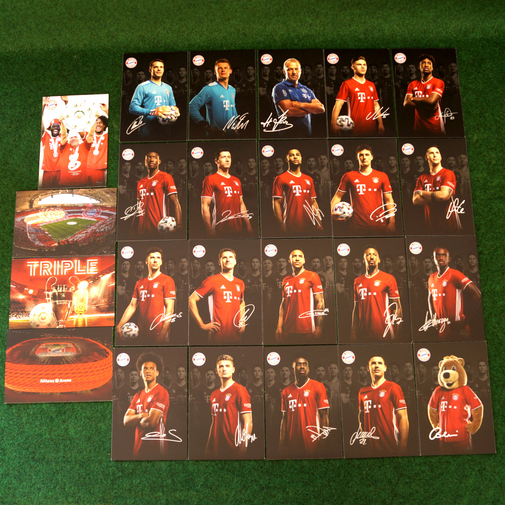 FC Bayern München Autogrammkarten Saison 20/21