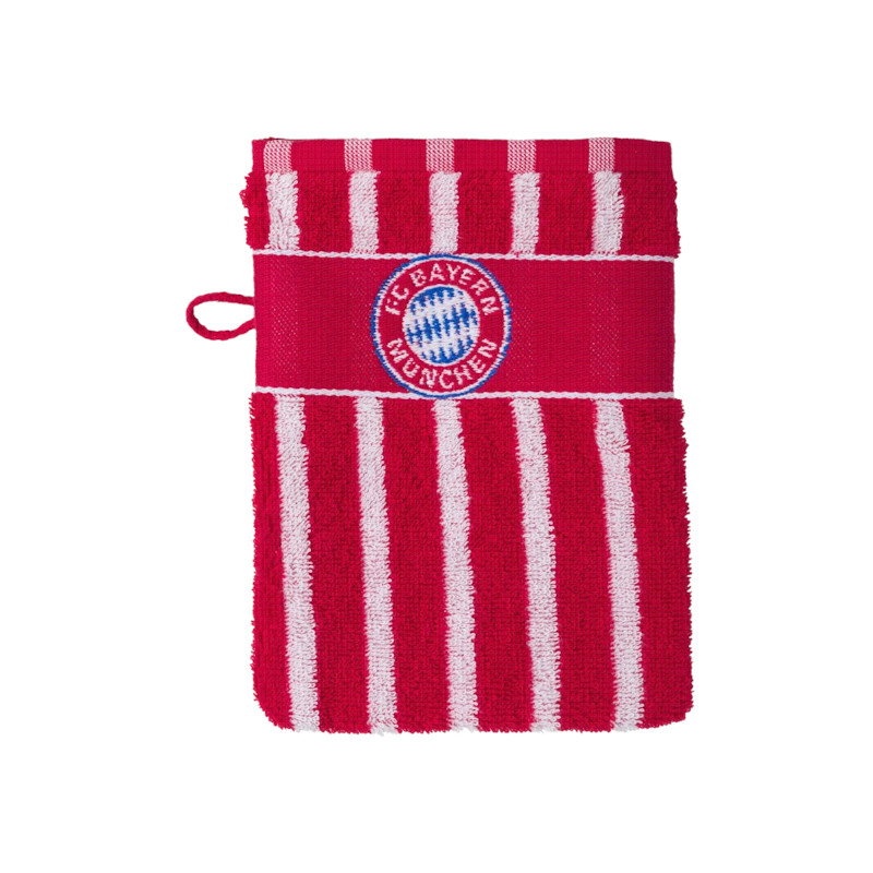 FC Bayern München Waschhandschuh rot-weiss
