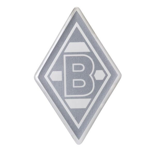 Borussia Mönchengladbach Aufkleber Kunstharz silber Raute