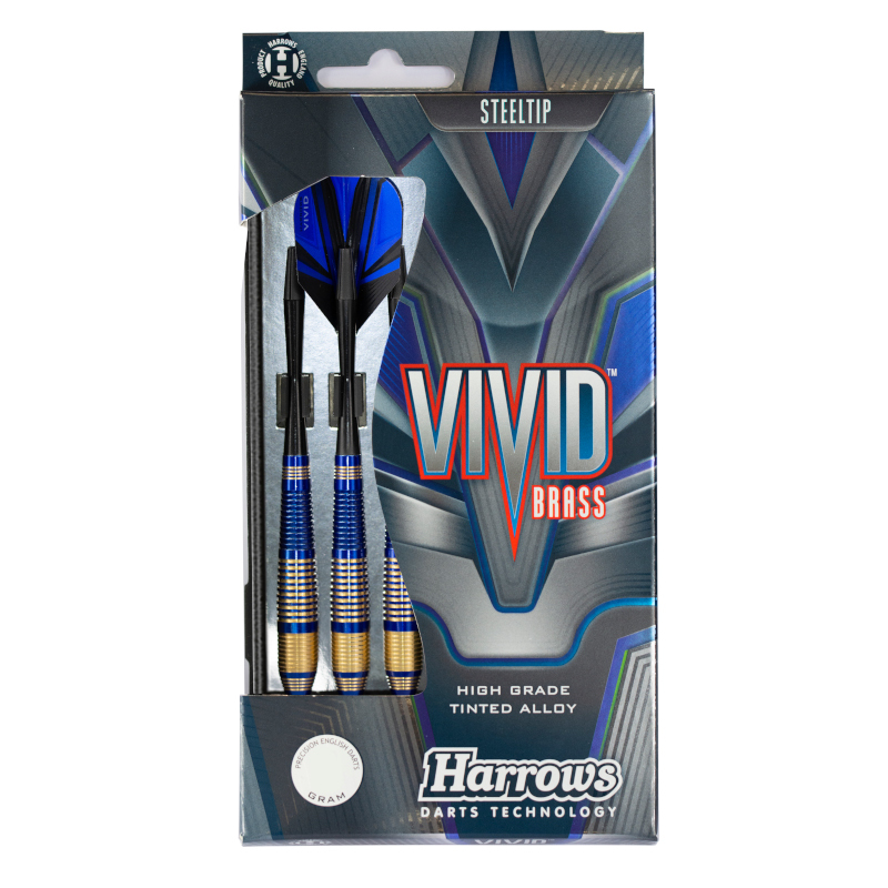 Harrows Vivid Steeldarts-Set 21g blau