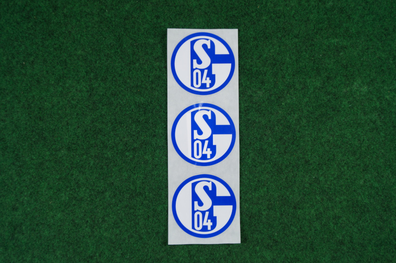 FC Schalke 04 3er Aufkleber Logo 6,5cm