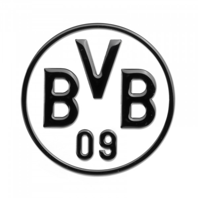Borussia Dortmund Auto-Aufkleber 3D-Logo schwarz