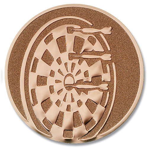 Emblem Dartboard bronze für Medaillen-Träger