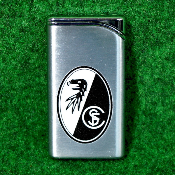 SC Freiburg Feuerzeug Wappen silber