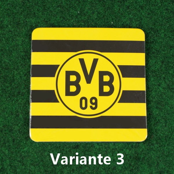 Borussia Dortmund Korkuntersetzer "gestreift"