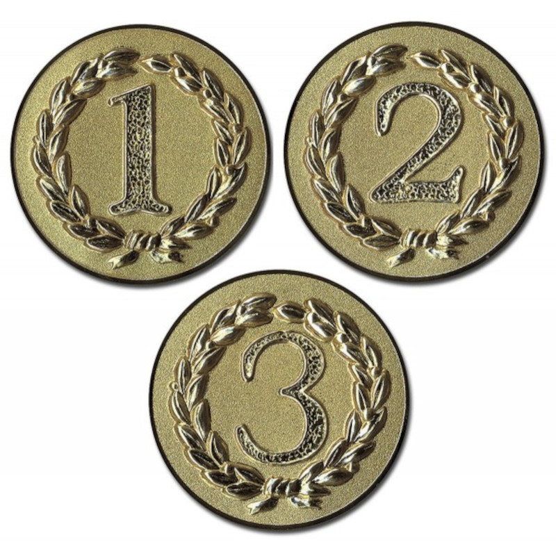 Emblem Platz 1 gold für Medaillen-Träger
