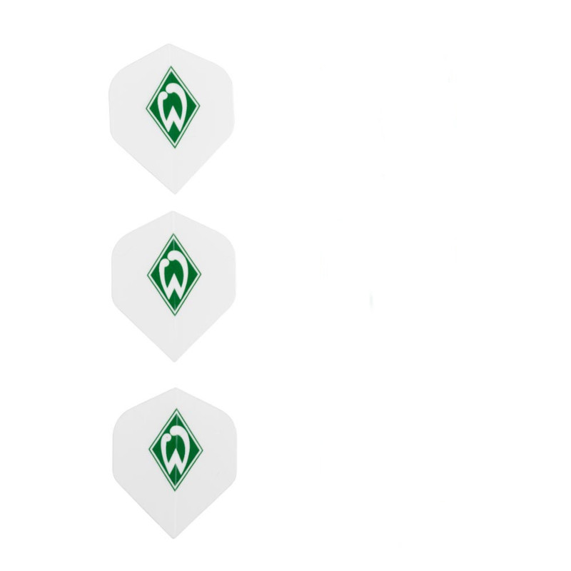 SV Werder Bremen Dartflights Logo Raute weiss-grün