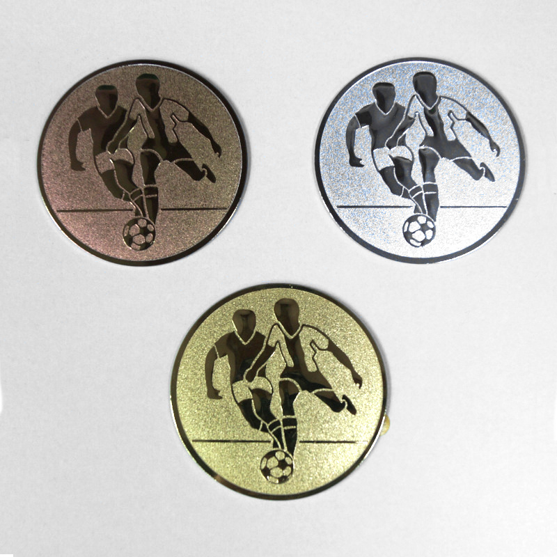 Emblem Fussball bronze für Medaillen-Träger