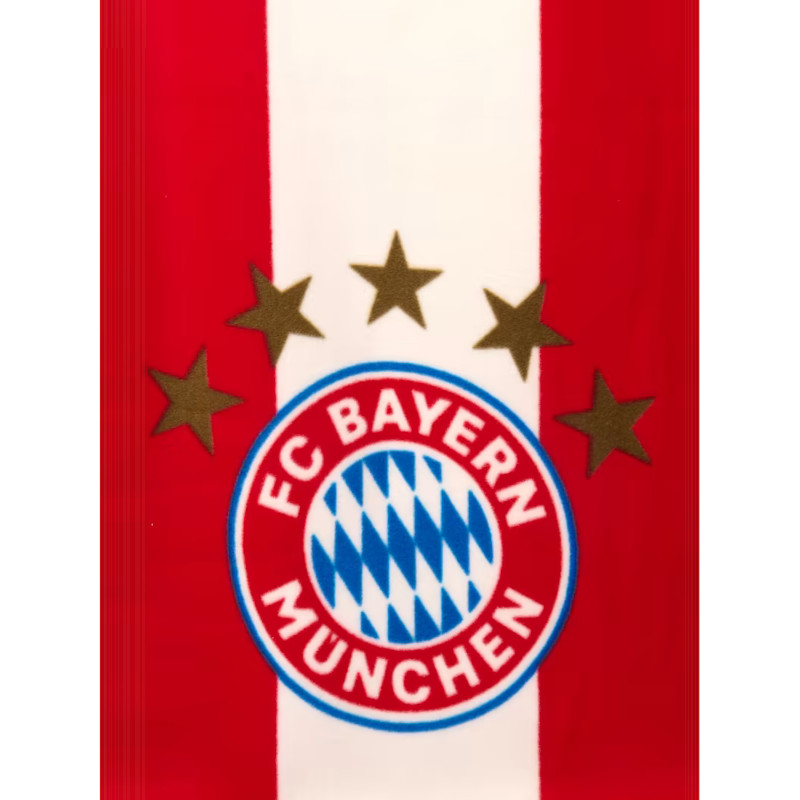 FC Bayern München Polarfleecedecke gestreift 150x200cm
