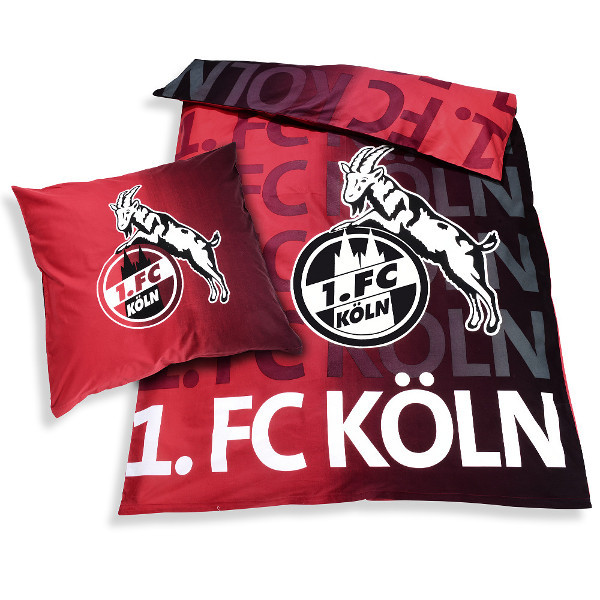 1. FC Köln Bettwäsche leuchtet im Dunkeln