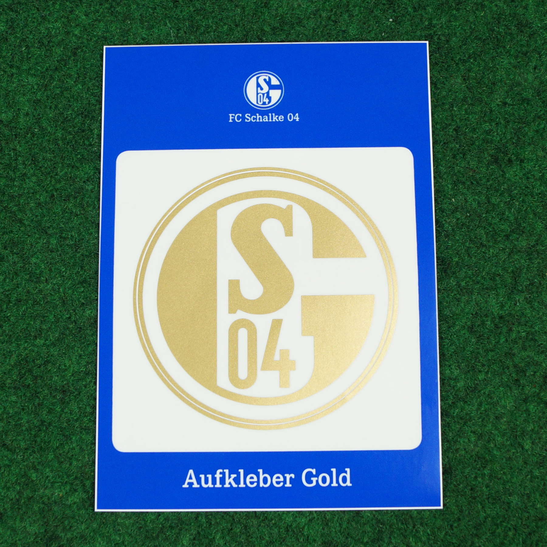 FC Schalke 04 Aufkleber Logo gold