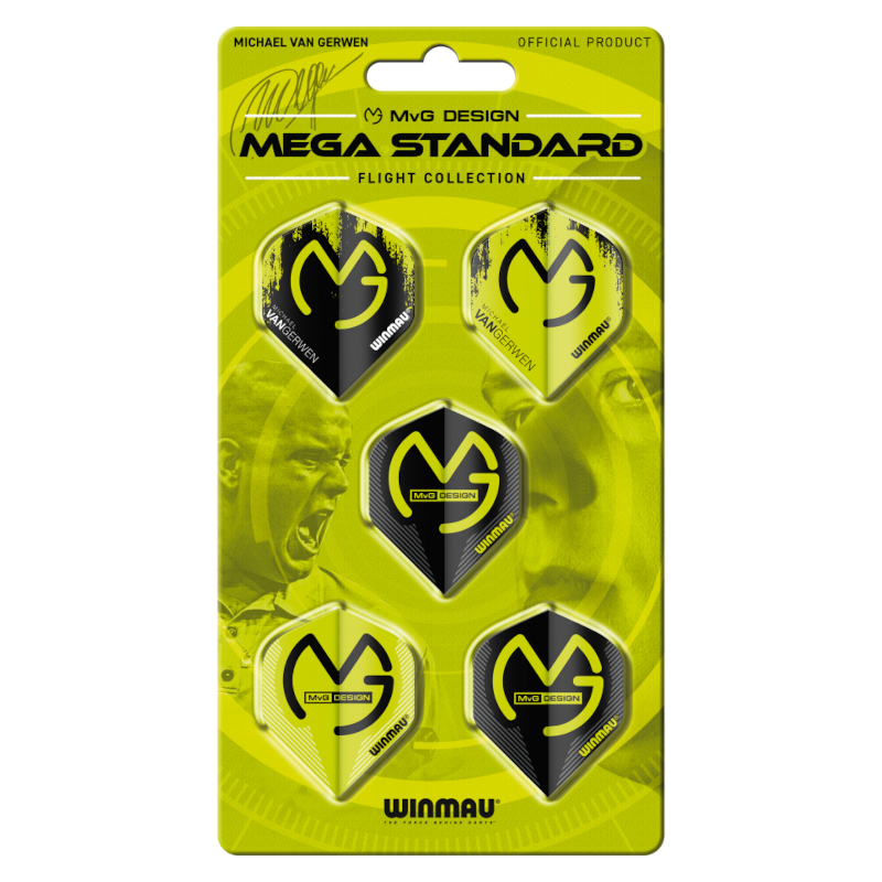 Winmau Mega Flights Collection MvG (5 Sets) Standard