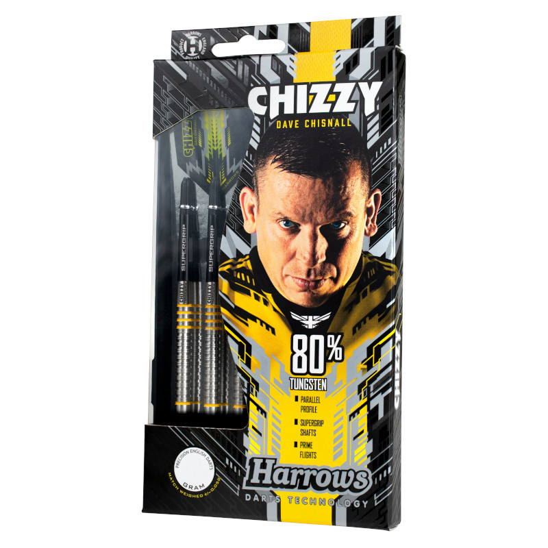 Harrows Dave Chisnall Chizzy 80% Steeldarts-Set 22g