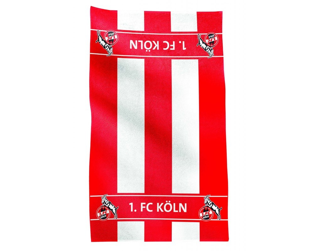 1. FC Köln Gästetuch Blockstreifen