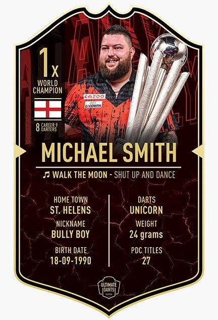 Ultimate Darts Card - Michael Smith