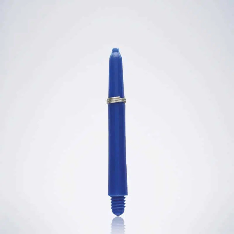 Nylon Schäfte + Metallring blau kurz 34mm