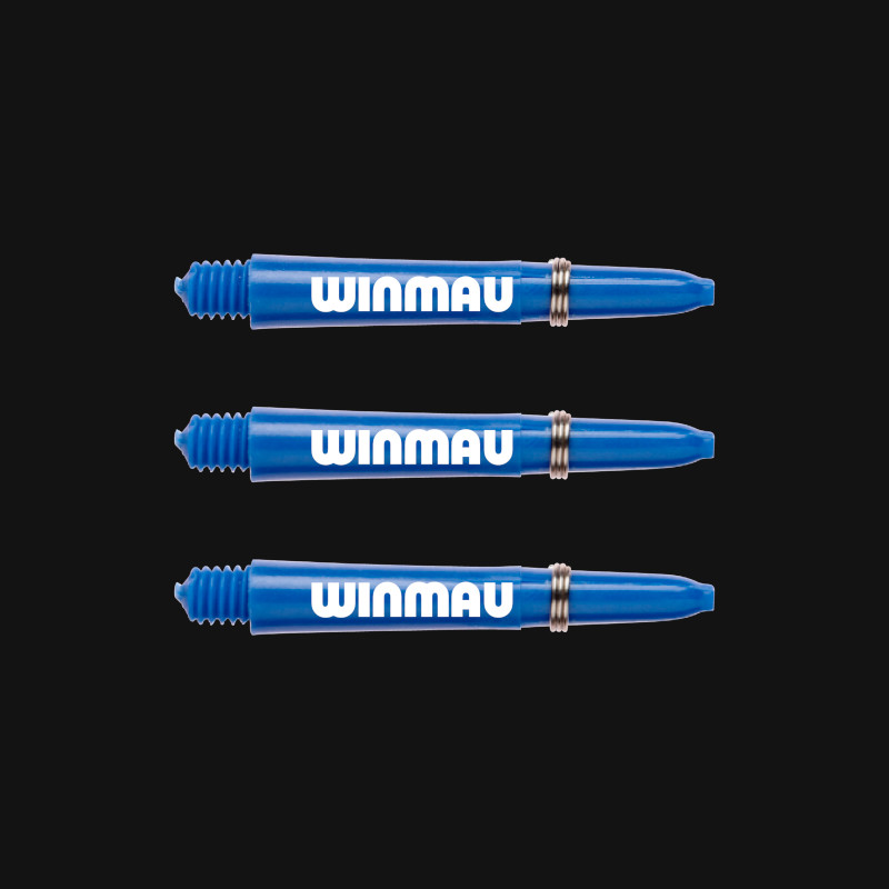 Winmau Schäfte Signature Nylon kurz blau 34mm