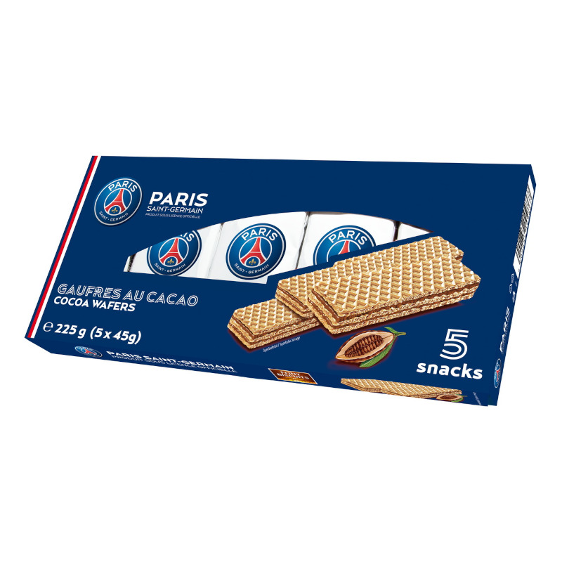 Paris Saint-Germain Waffeln mit Schokoladencreme 225g (5x45g)