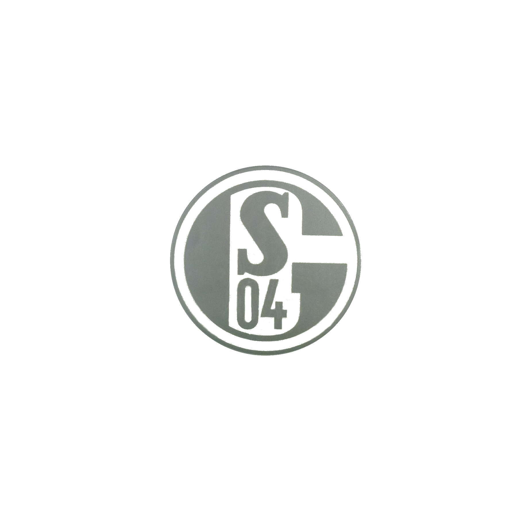 FC Schalke 04 Aufkleber Logo silber