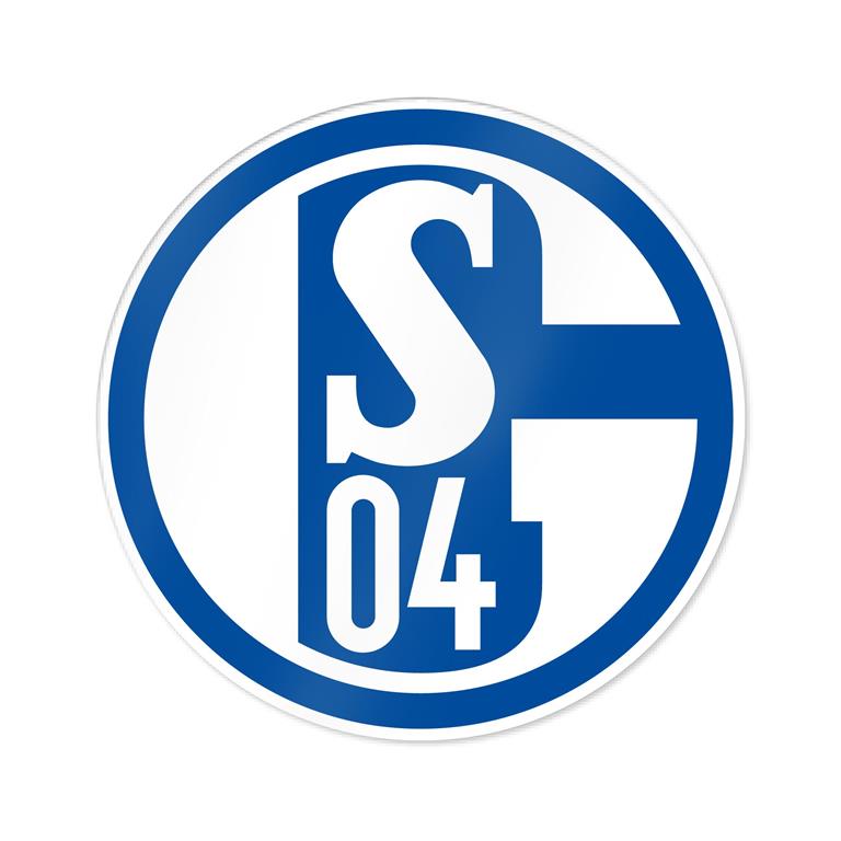 FC Schalke 04 Aufkleber Maxi blau und weiß