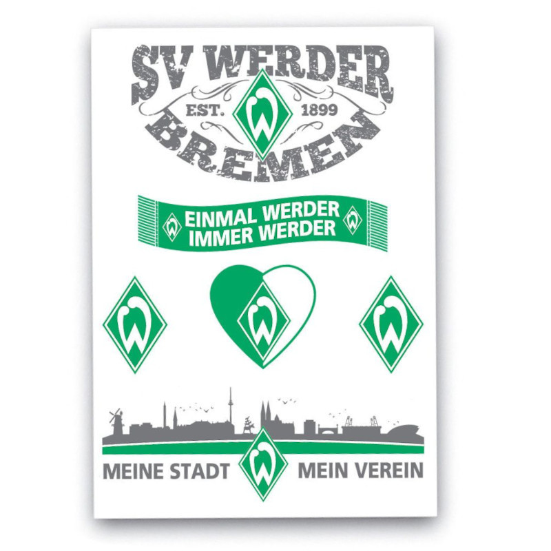 SV Werder Bremen Sticker Set 6tlg.
