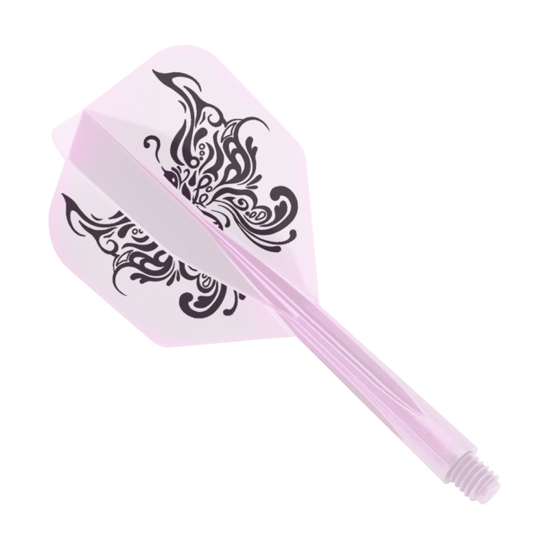 Condor Axe Tribal Schmetterling pink transparent lang Small