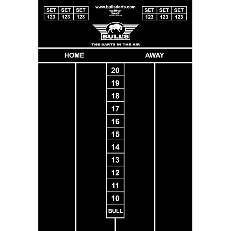 Bulls Chalkboard Scoreboard 45x30cm schwarz