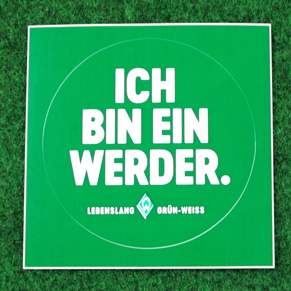 SV Werder Bremen Aufkleber Ich bin ein Werder
