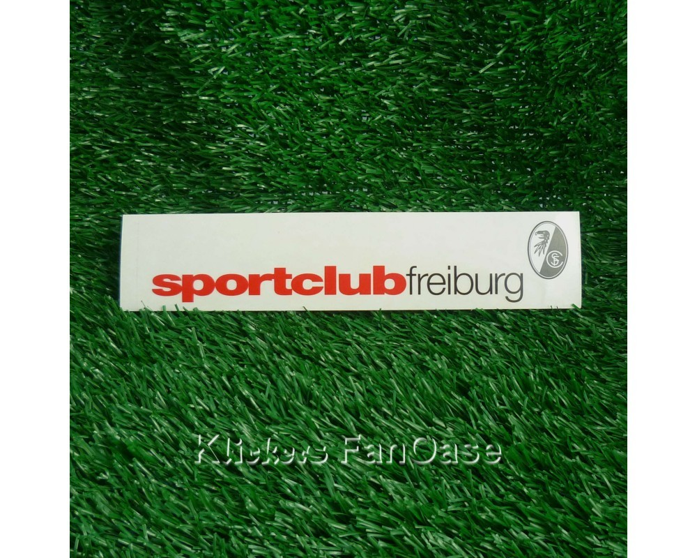 SC Freiburg Aufkleber Schriftzug transparent