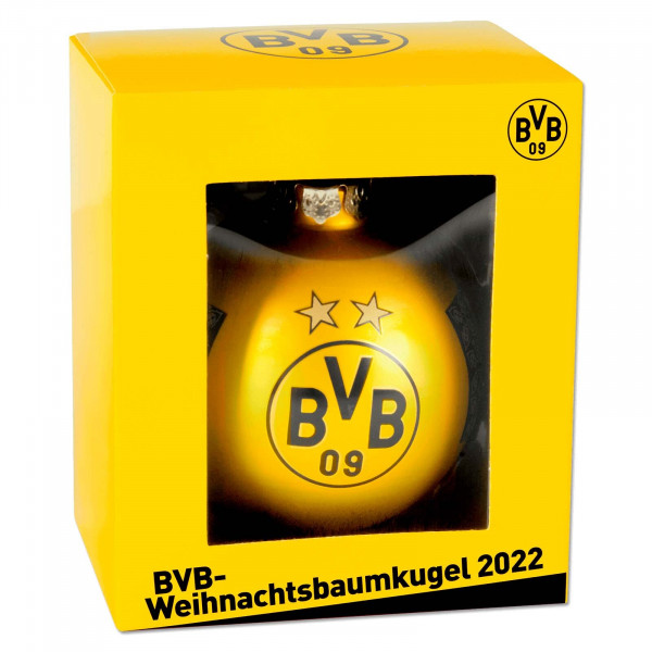 Borussia Dortmund Weihnachtsbaumkugel 2022