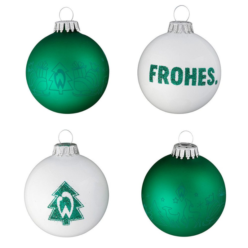 Werder Bremen Weihnachtskugeln 4er Set