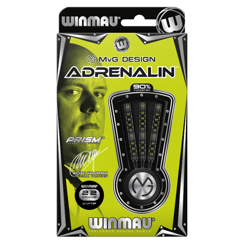 Winmau MvG Design Adrenalin Softdarts-Set 22g