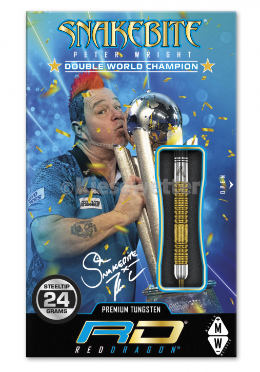 Red Dragon Steeldart Peter Wright Double WC SE Gold 24g
