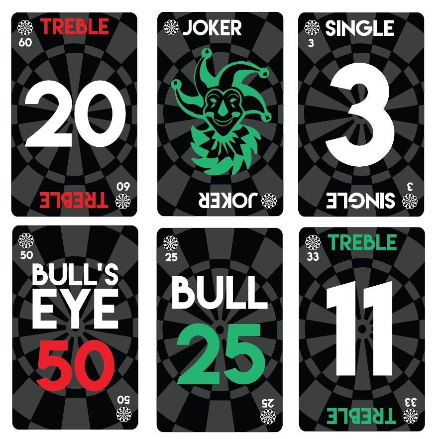 Bulls Deal-a-Dart Spielkarten
